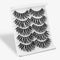 Velvery High Volume 3D False Eyelashes, Long and Thick, 5 Pairs