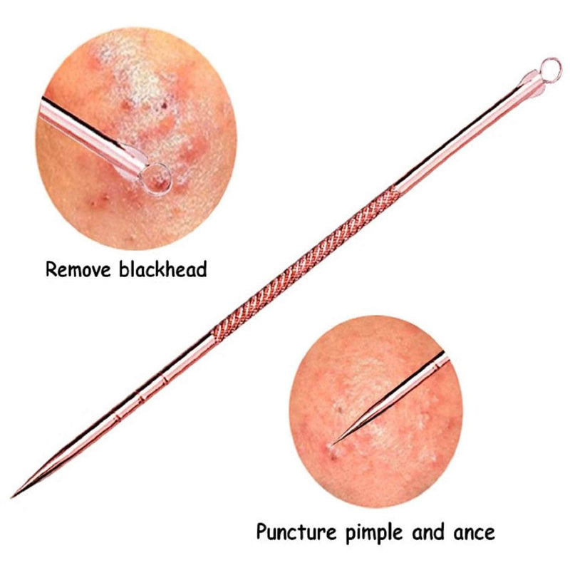 Verapy 4-Pcs Blackhead Remover, Pimple Comedone Extractor, Acne and Whitehead Blemish Removal Kit