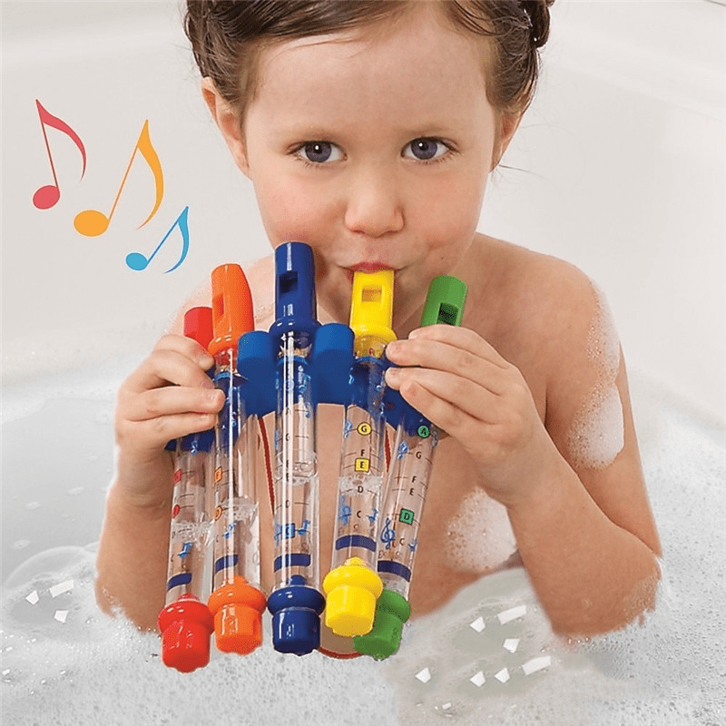 Zeqon Bath Water Flutes Toy | Colorful Water Whistling Bath Tub Tunes Music Toy
