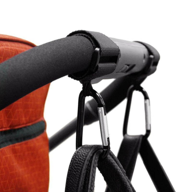 Zooken Stroller Hanger Hook for Diaper & Bag | Large Heavy Duty Multi-Purpose Strap